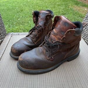 EE Men's‎ Red Wing Dyna-Force Steel Toe Brown Leather Work Boots #4215